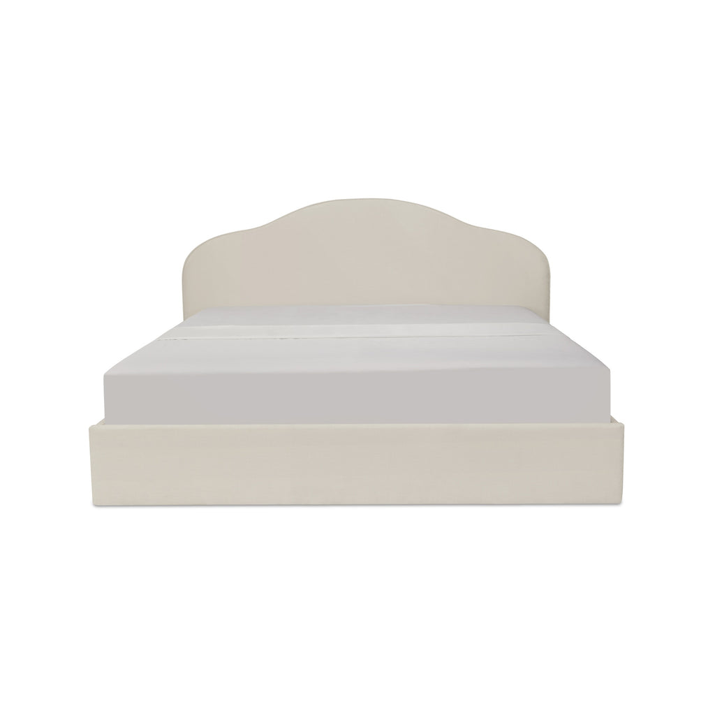Maggie King Storage Bed Cream