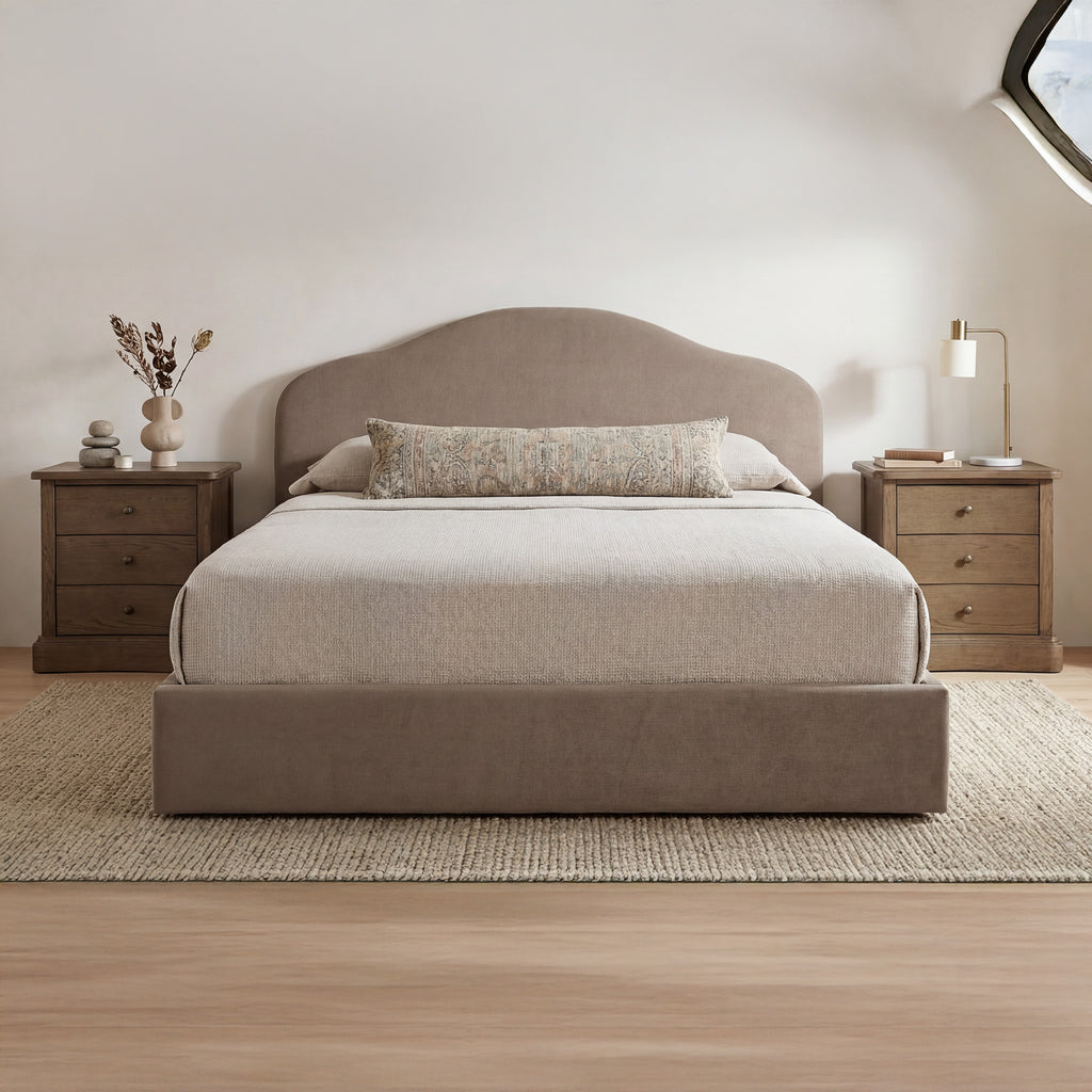 Maggie King Storage Bed Taupe