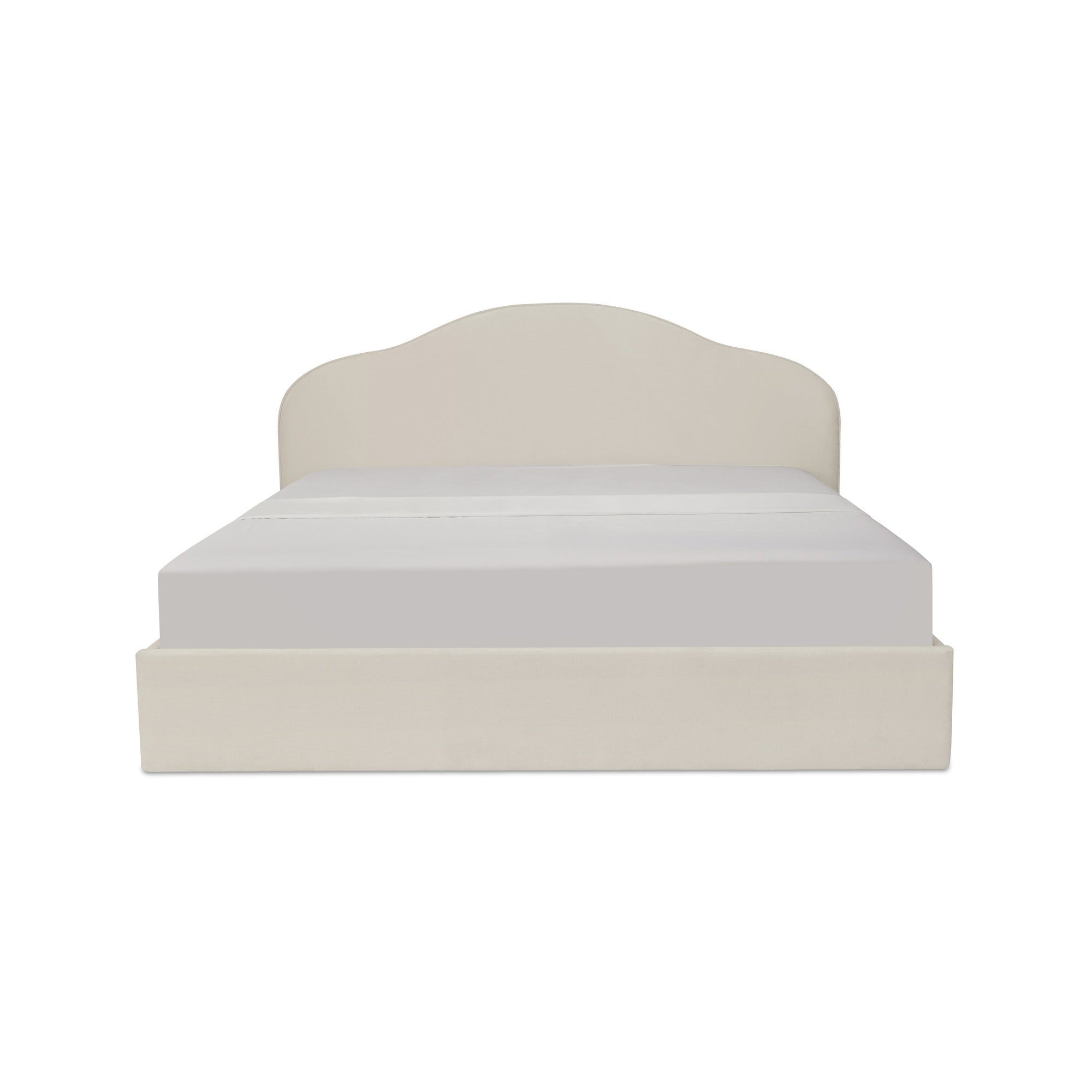 Maggie Queen Storage Bed Cream