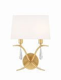 Rollins 10'' Antique Gold Sconce