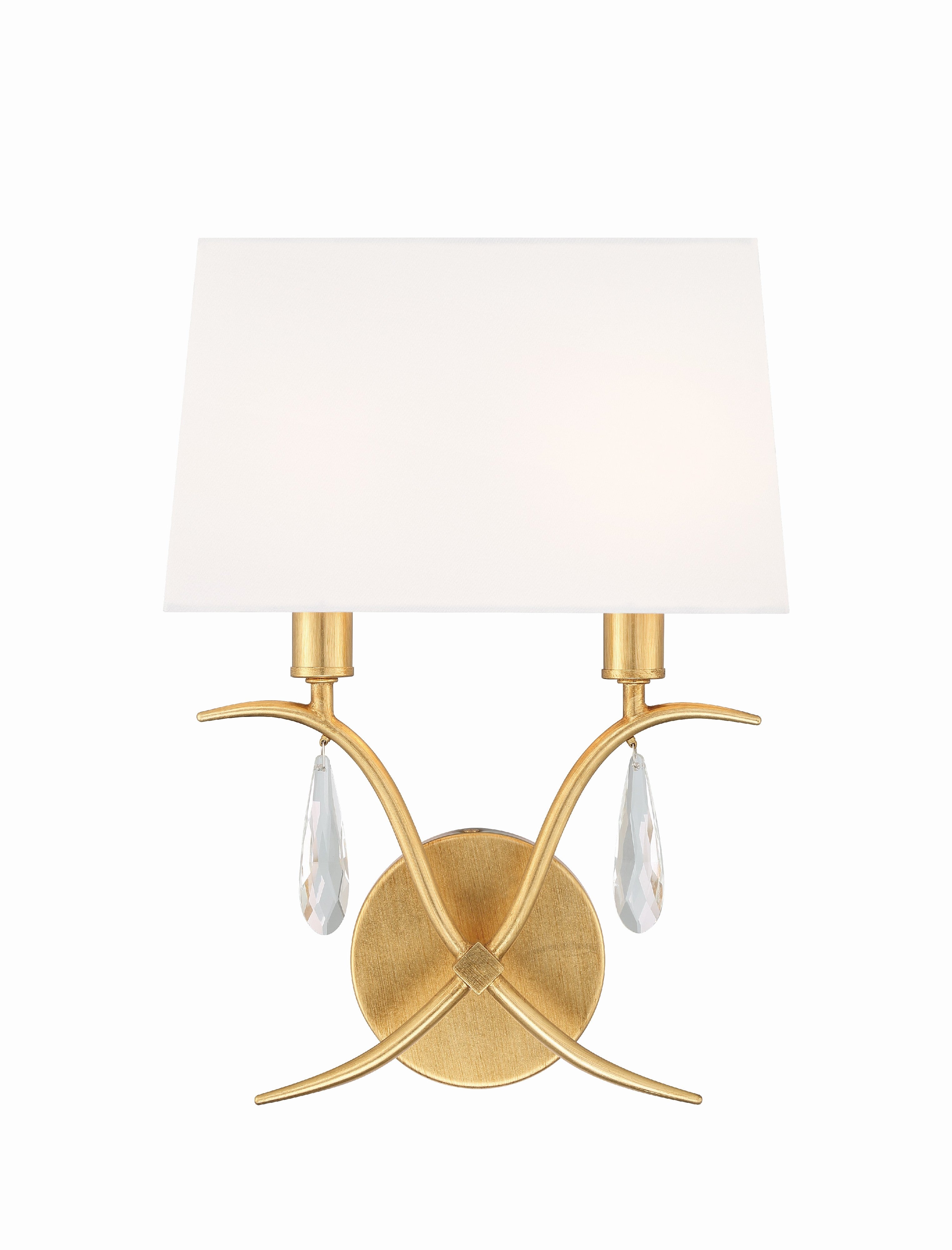 Rollins 10'' Antique Gold Sconce