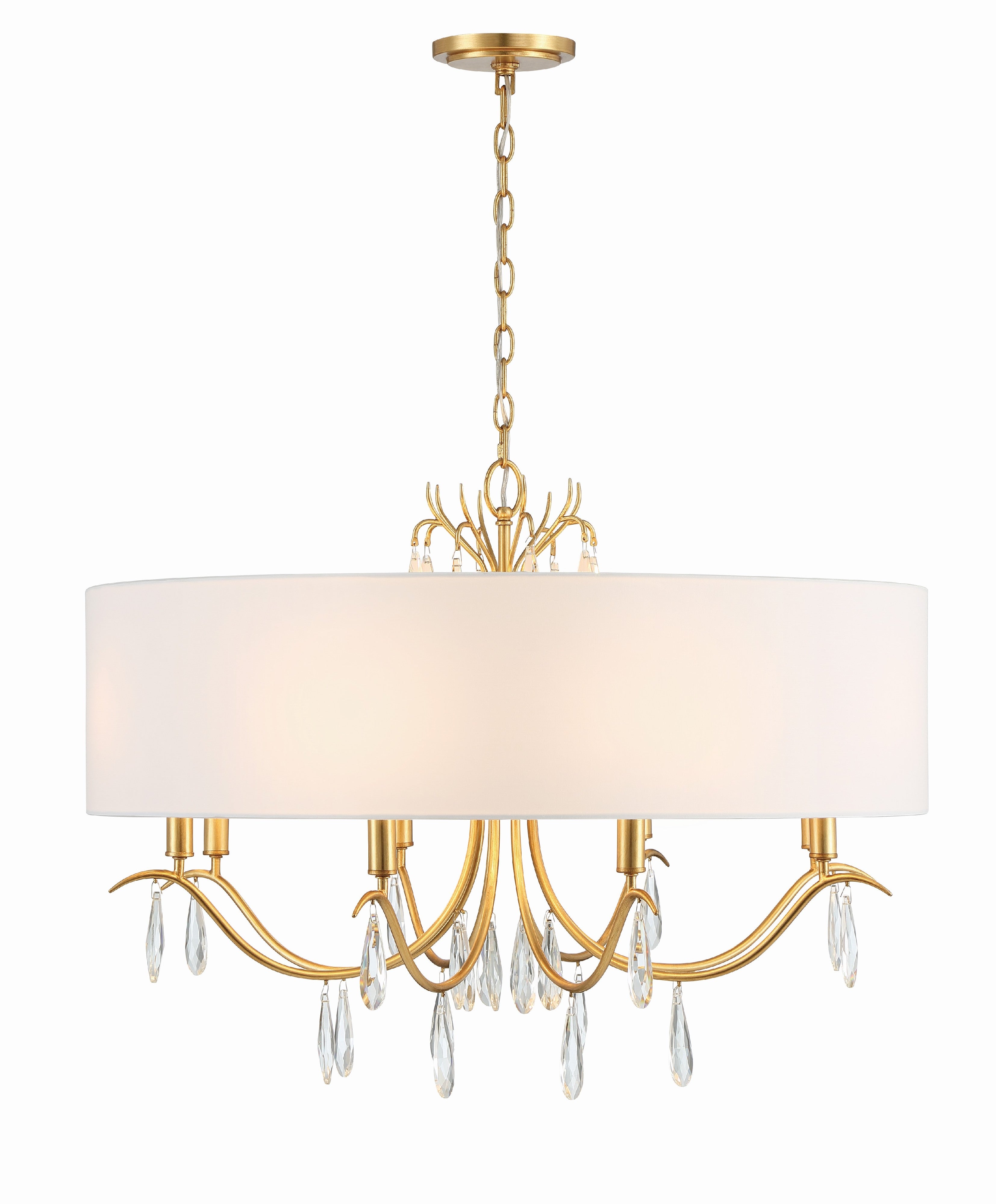 Rollins 32'' Antique Gold Chandelier