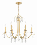 Rollins 28'' Antique Gold Chandelier