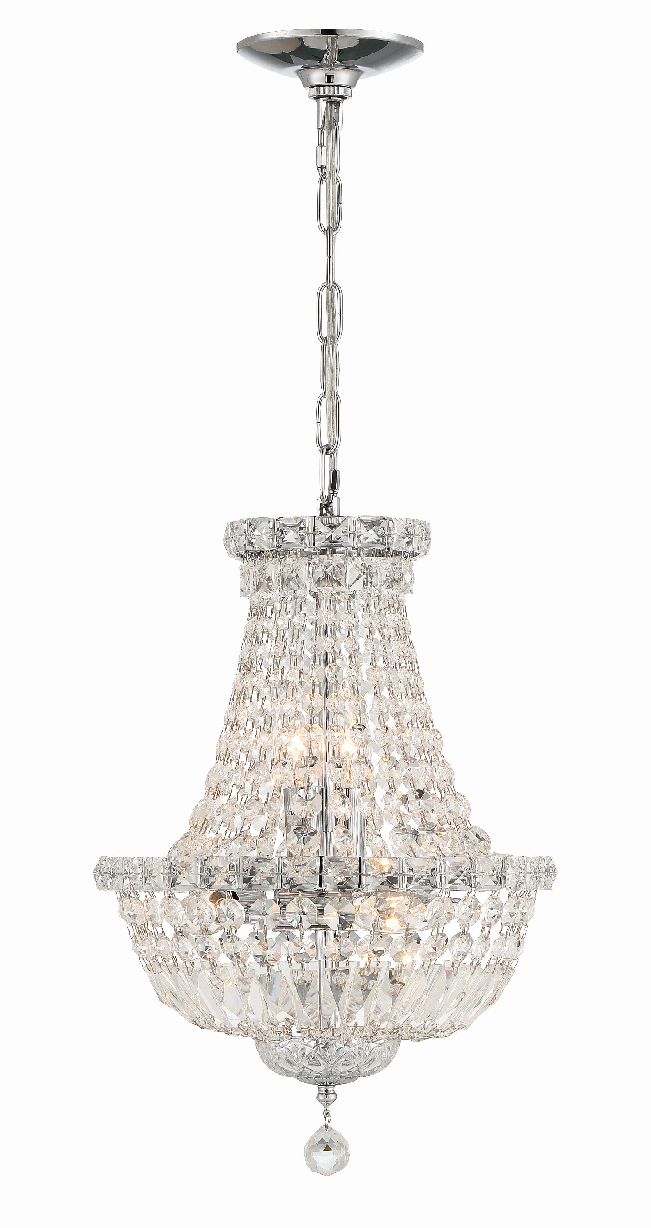 Roslyn 12'' Polished Chrome Chandelier