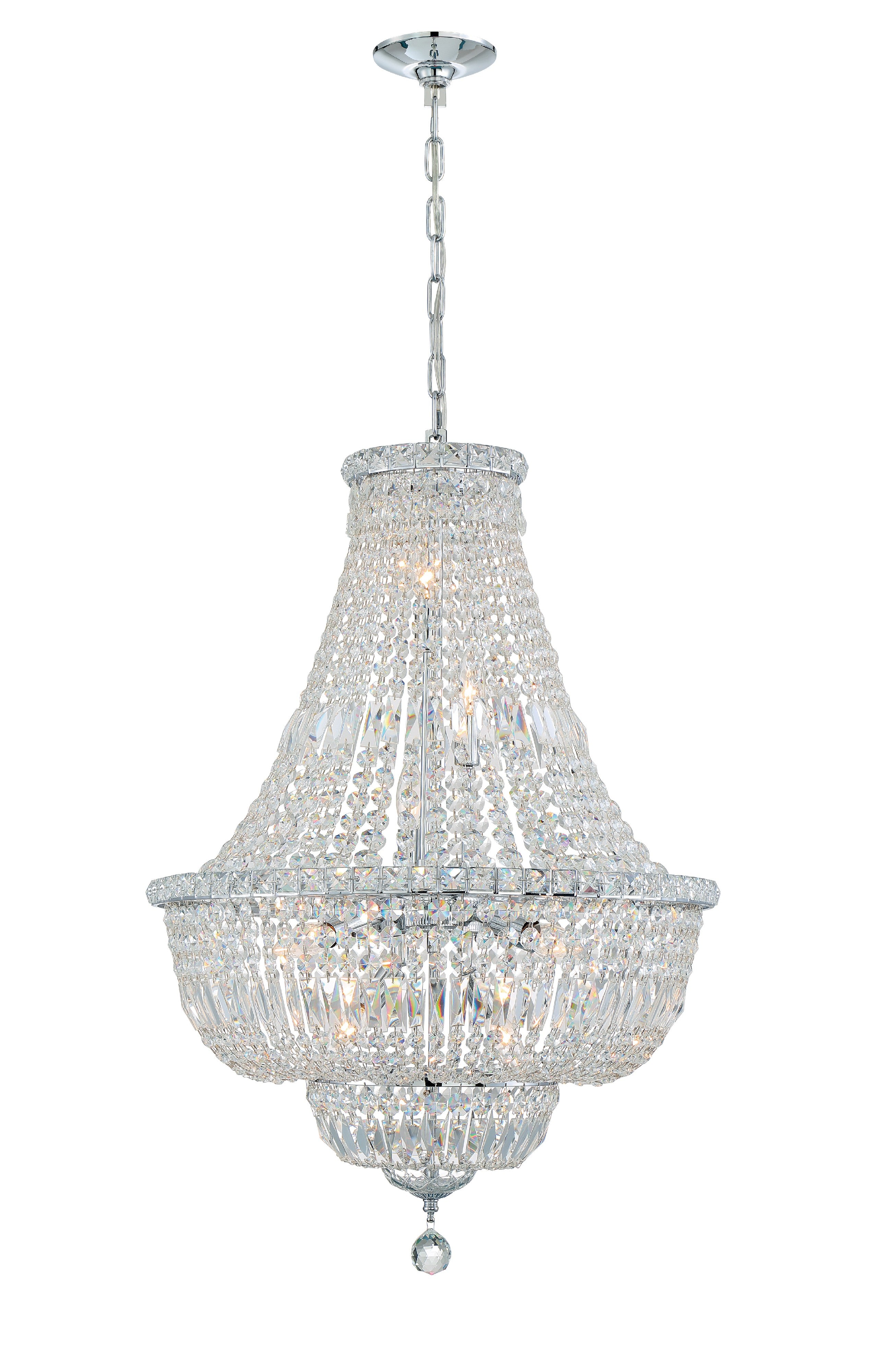 Roslyn 22'' Polished Chrome Chandelier