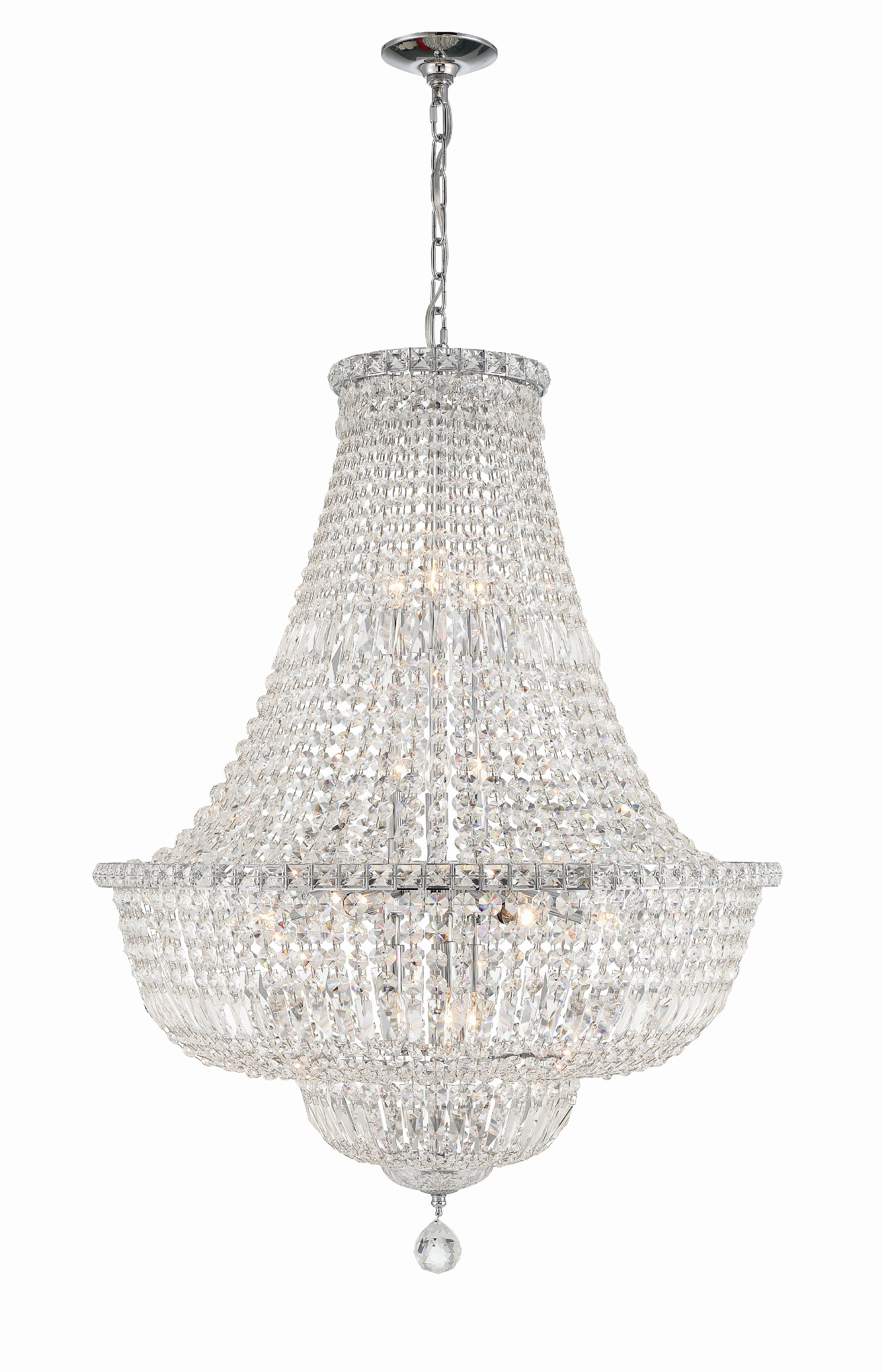 Roslyn 28'' Polished Chrome Chandelier