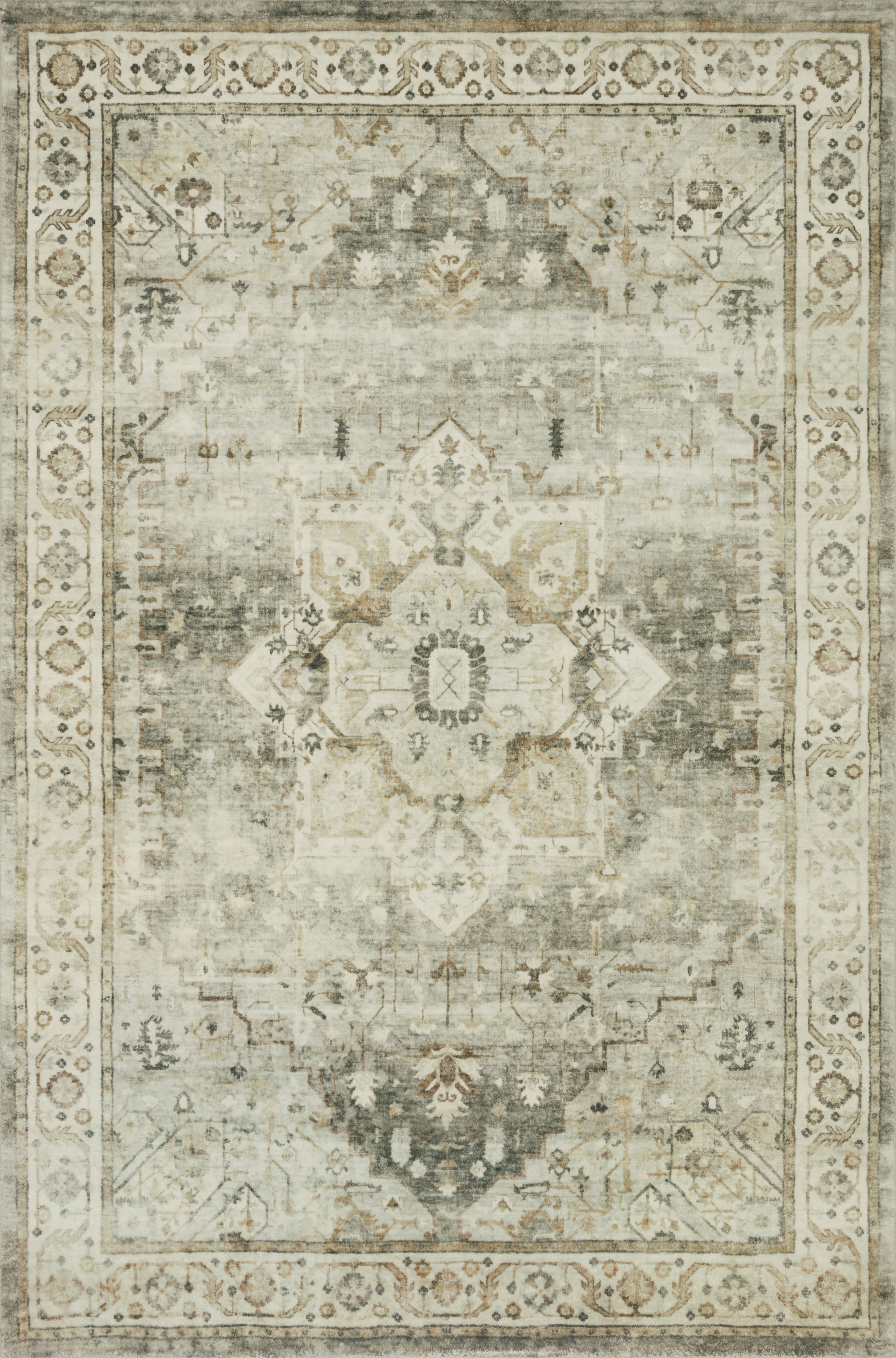 Loloi II | Rosette Collection | Sage / Beige | ROS-09