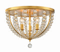 Roxy 16.5'' Antique Gold Flush Mount