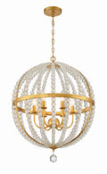 Roxy 22'' Antique Gold Chandelier