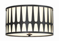 Royston 18'' Black Flush Mount