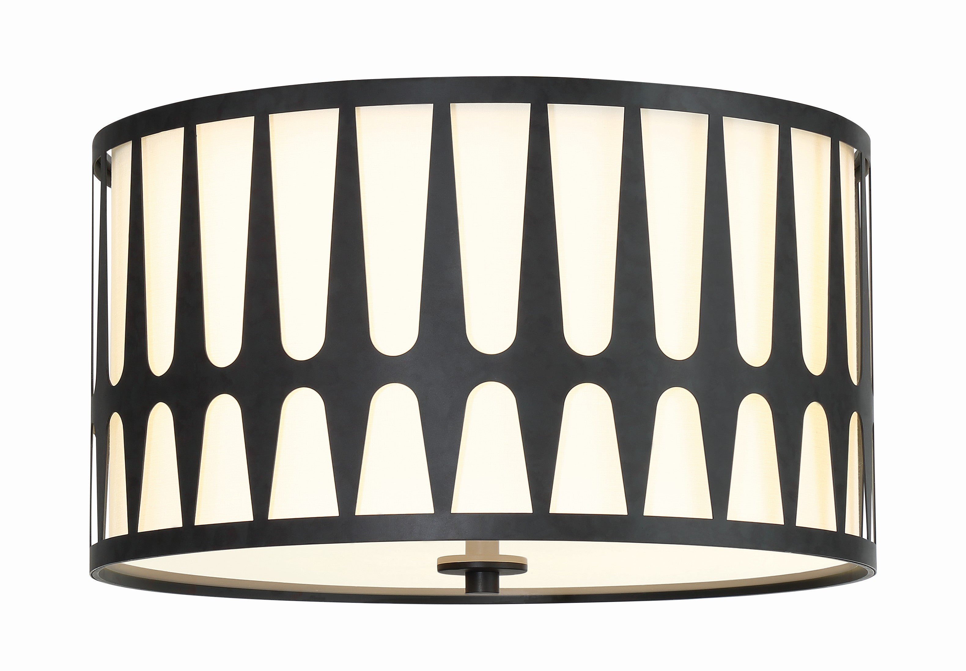 Royston 18'' Black Flush Mount