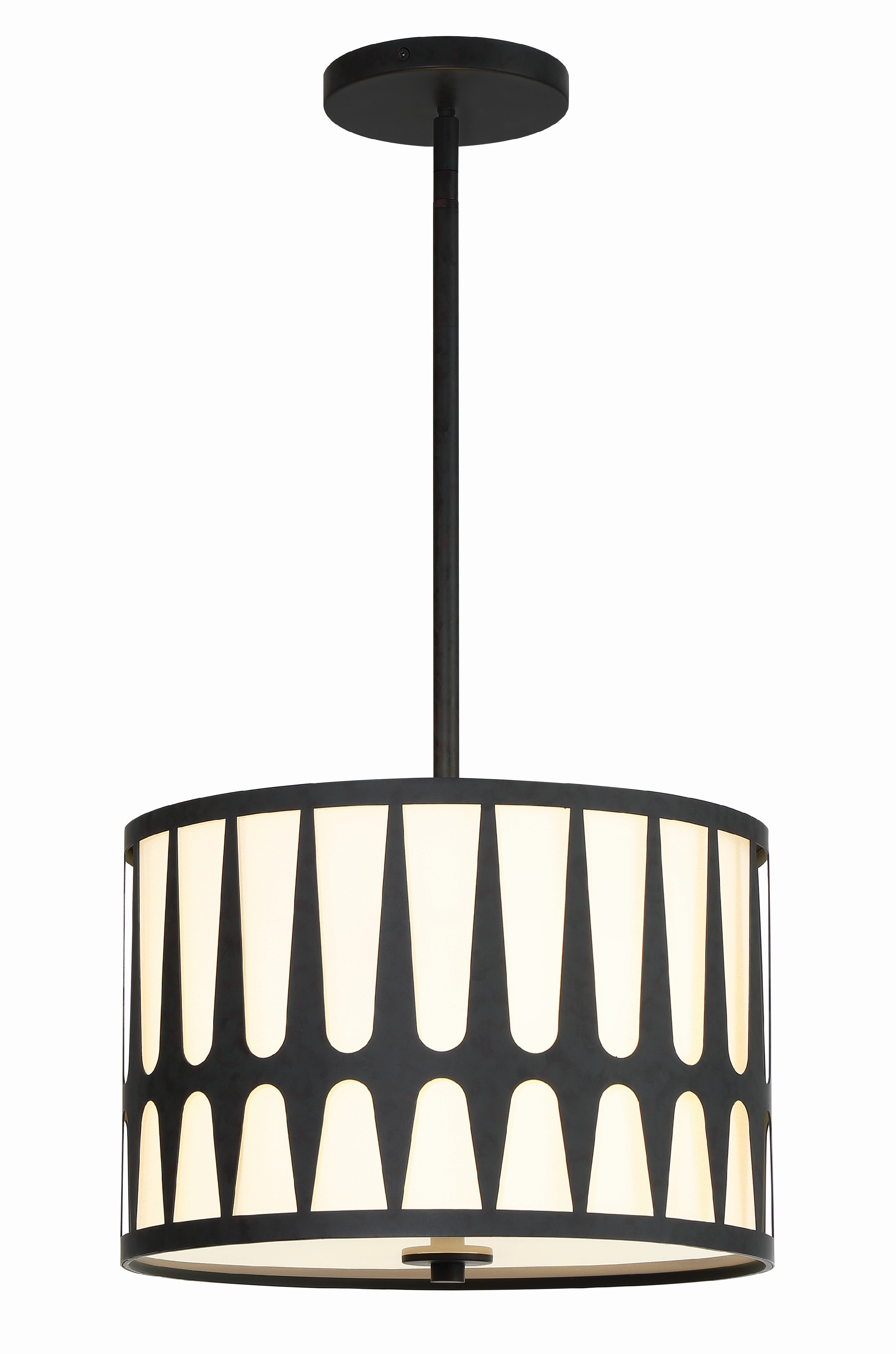 Royston 15'' Black Pendant
