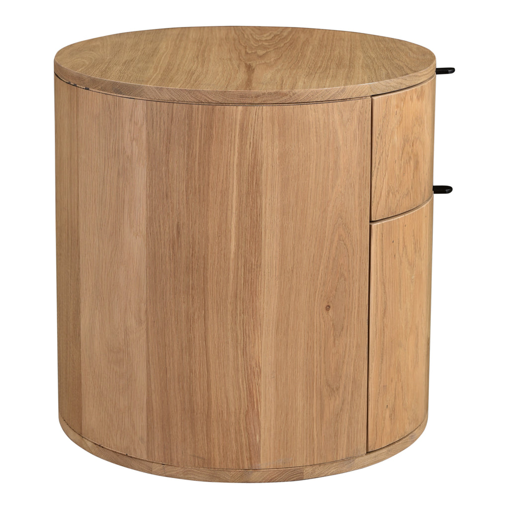Theo Two Drawer Nightstand Natural