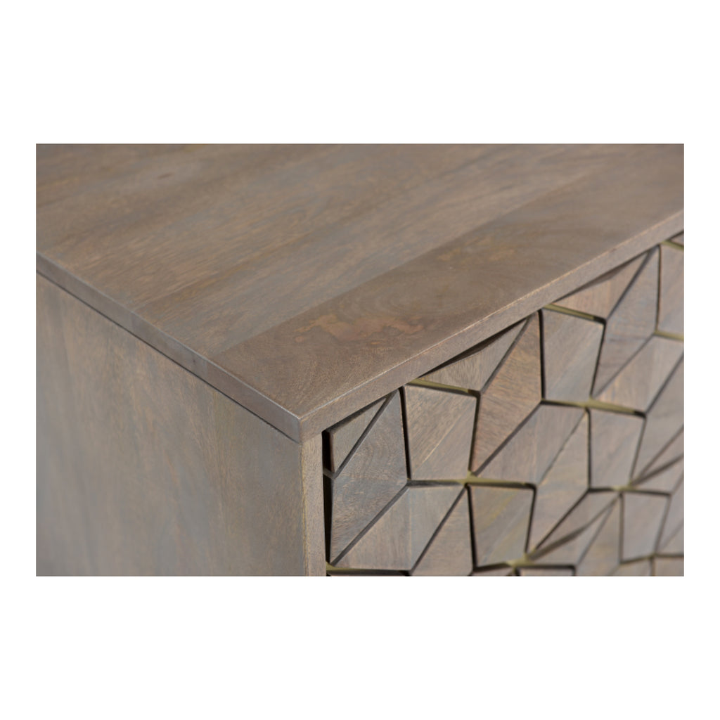 Corolla Nightstand Light Grey