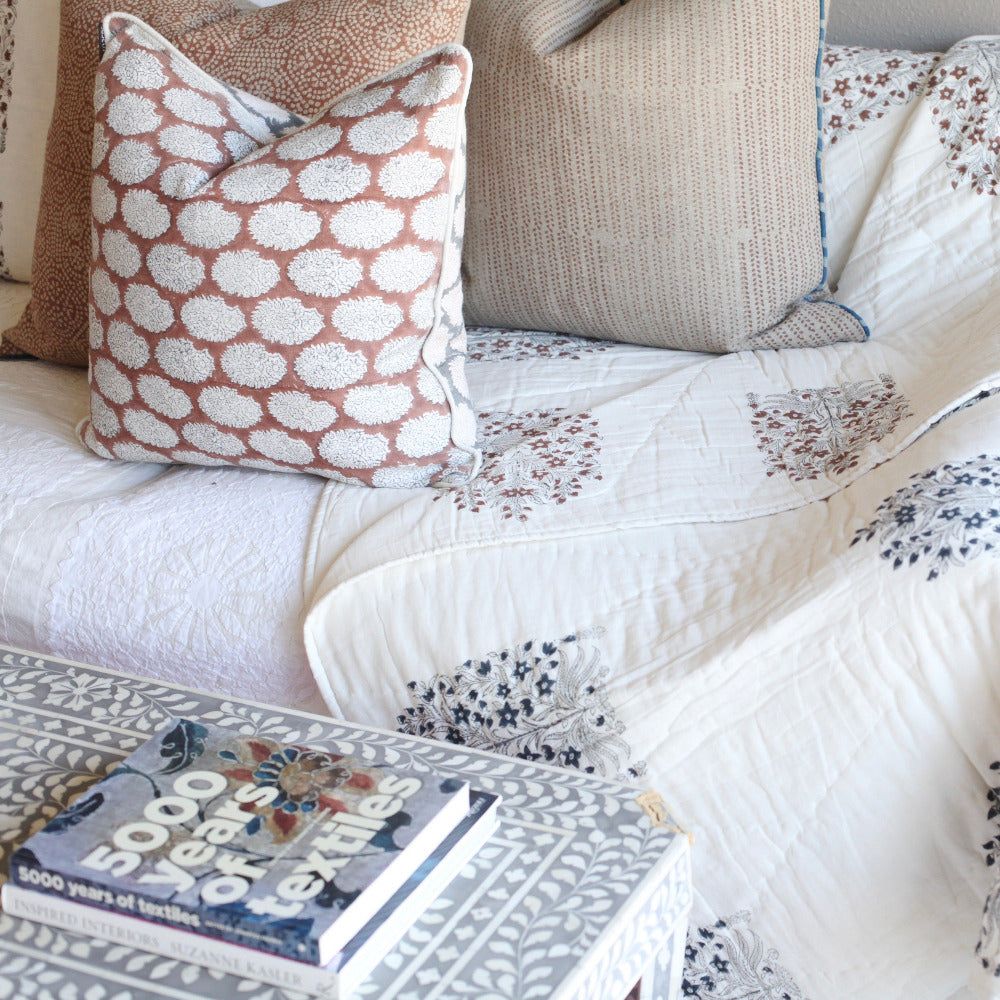 Ripples Saffron Pillow
