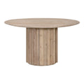 Roma 54" Round Dining Table | Smoke Gray Pine