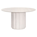 Roma 54" Round Dining Table | White Wash Pine