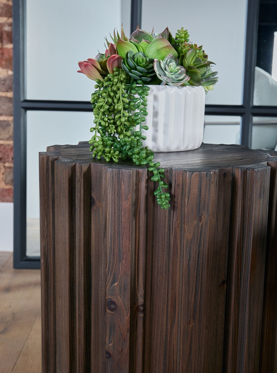 Roma Accent Table | Drift Brown Pine