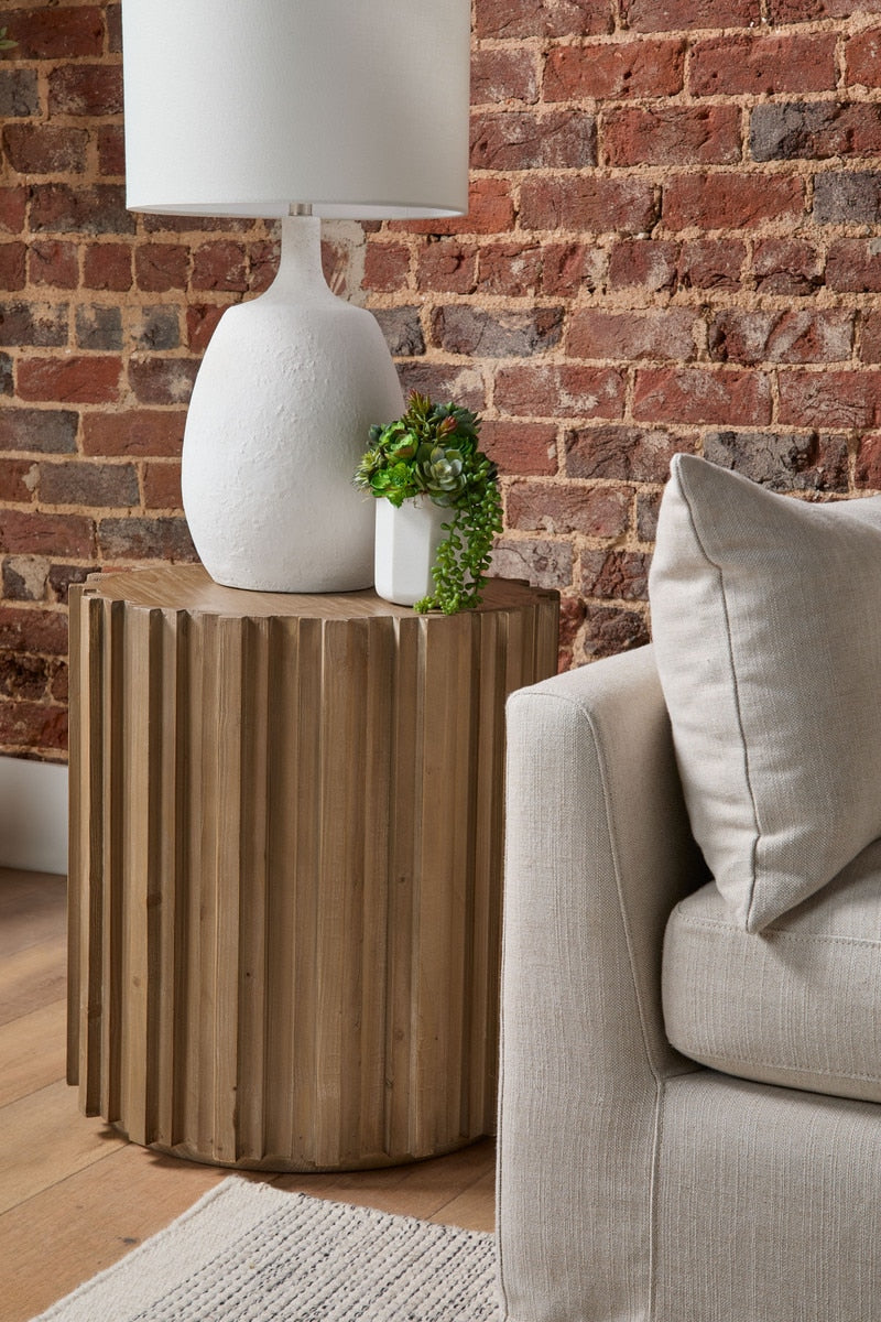 Roma End Table | Smoke Gray Pine