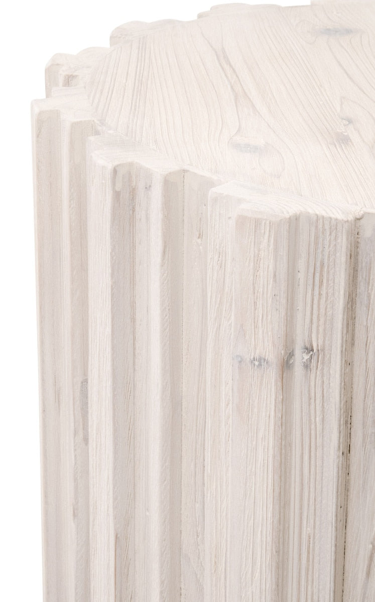 Roma End Table | White Wash Pine