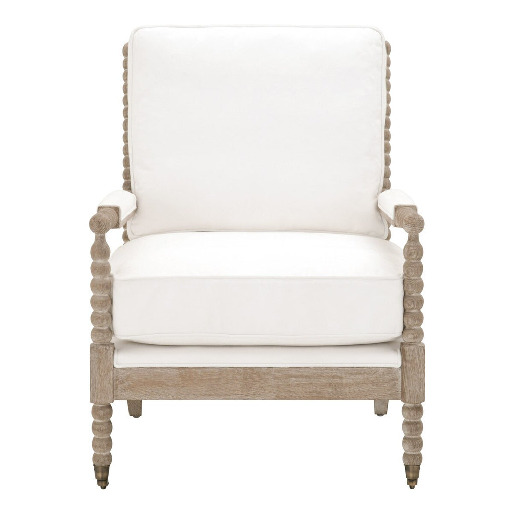 Rouleau Club Chair | LiveSmart Peyton Pearl