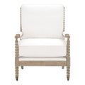 Rouleau Club Chair | LiveSmart Peyton Pearl