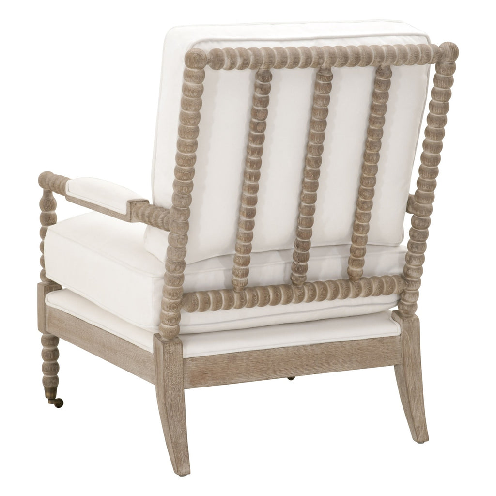 Rouleau Club Chair | LiveSmart Peyton Pearl