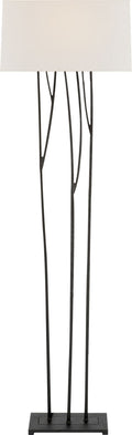 Aspen Floor Lamp | Black Rust | Linen Shade