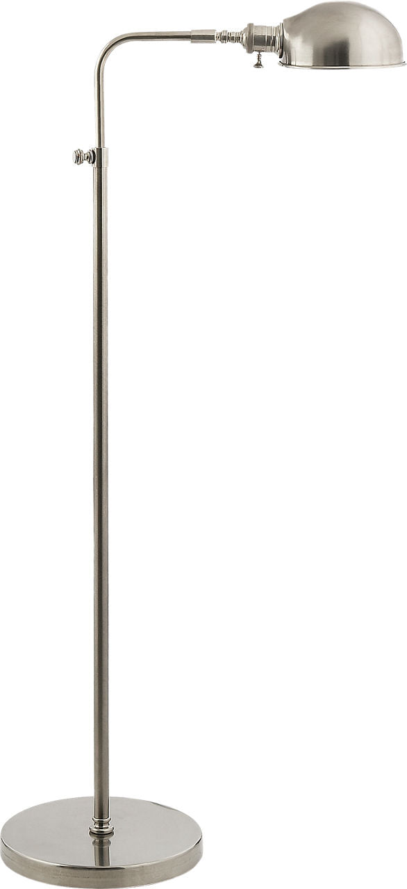 Old Pharmacy Floor Lamp | Antique Nickel