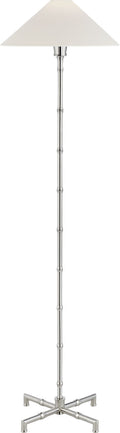 Grenol Floor Lamp | Polished Nickel | Linen Shade