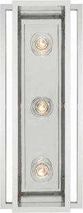 Halle 18" Vanity Light | Polished Nickel | Clear Glass