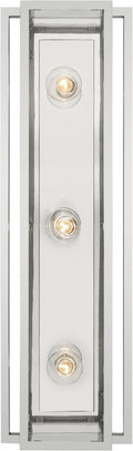 Halle 24" Vanity Light | Polished Nickel | Clear Glass