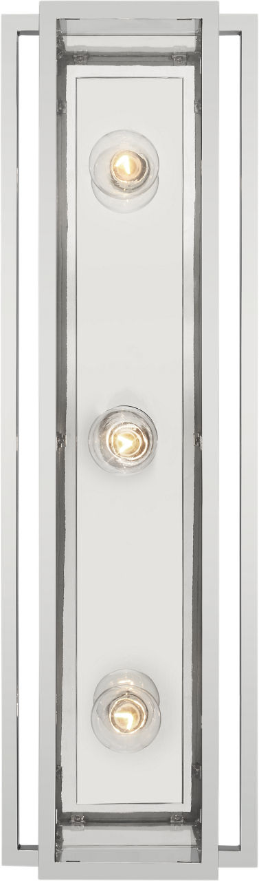 Halle 24" Vanity Light | Polished Nickel | Clear Glass