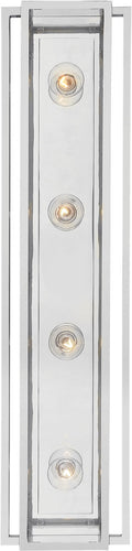 Halle 30" Vanity Light | Polished Nickel | Clear Glass