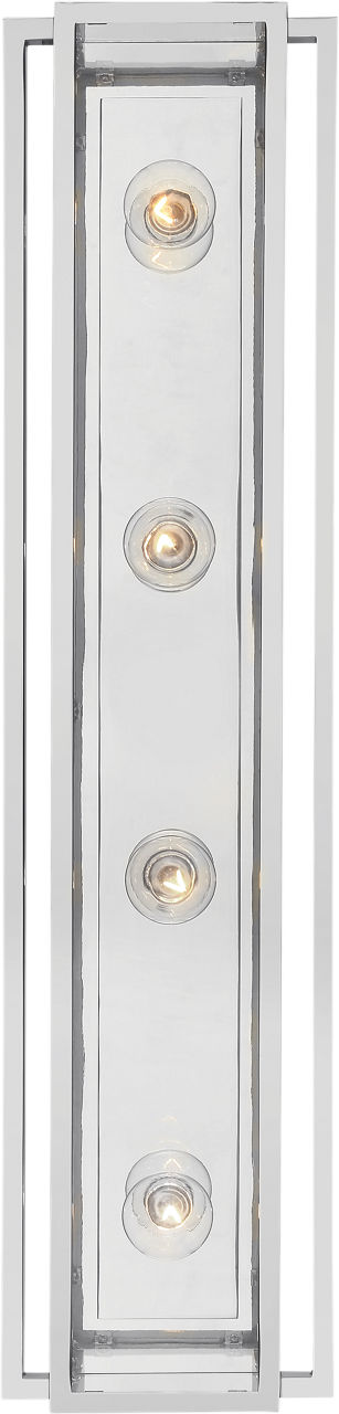 Halle 30" Vanity Light | Polished Nickel | Clear Glass