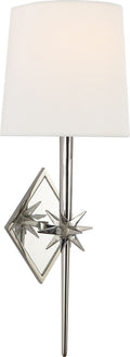 Etoile Sconce | Polished Nickel | Linen Shade