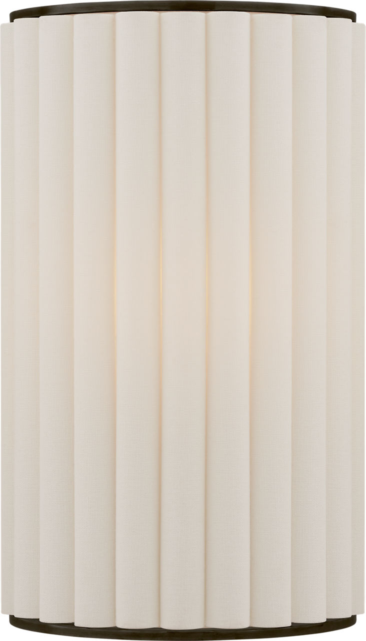Palati Small Sconce | Bronze | Linen Shade