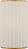 Palati Small Sconce | Hand-Rubbed Antique Brass | Linen Shade