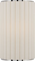 Palati Small Sconce | Polished Nickel | Linen Shade