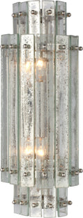 Cadence Small Tiered Sconce | Polished Nickel | Antique Mirror