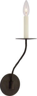 Belfair Medium Single Sconce | Aged Iron