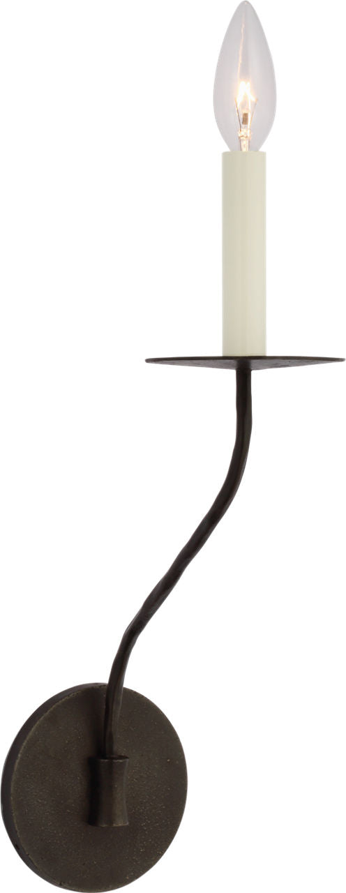 Belfair Medium Single Sconce | Aged Iron