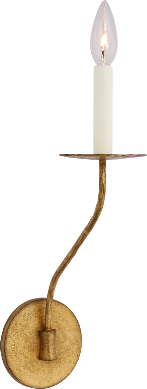 Belfair Medium Single Sconce | Gilded Iron