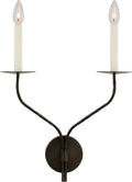 Belfair Large Double Sconce | Aged Iron