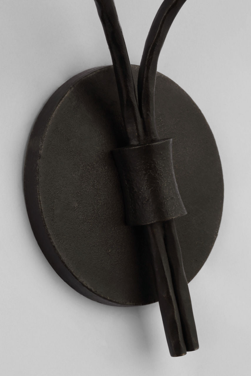 Belfair Large Double Sconce | Aged Iron
