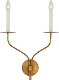 Belfair Large Double Sconce | Gilded Iron
