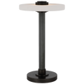 Aran 9" Rechargeable Accent Lamp | Bronze and Alabaster