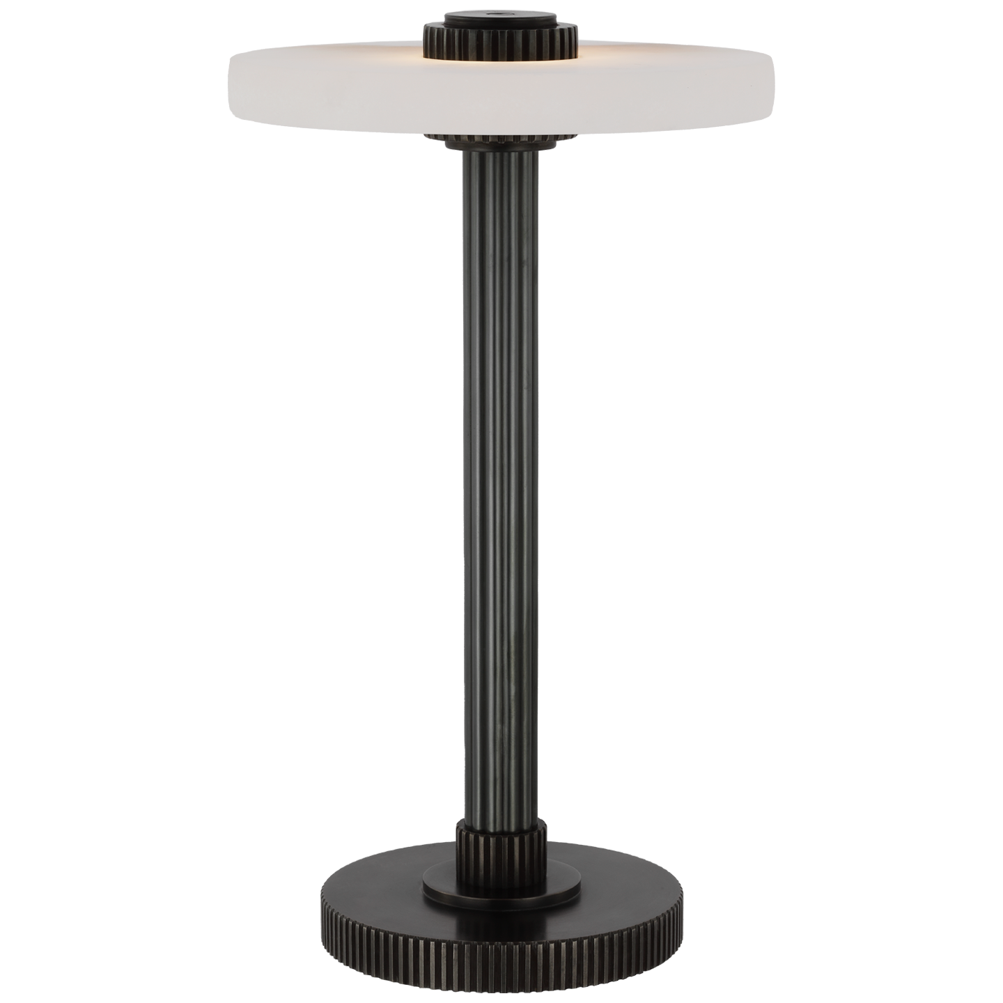 Aran 9" Rechargeable Accent Lamp | Bronze and Alabaster