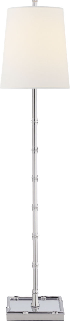 Grenol Buffet Lamp | Polished Nickel | Linen Shade