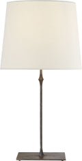 Dauphine Table Lamp | Aged Iron | Linen Shade